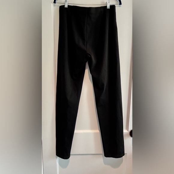 Eileen Fisher Black Pull On Straight Leg Full Length Pointe Pants Size Small - Picture 2 of 6